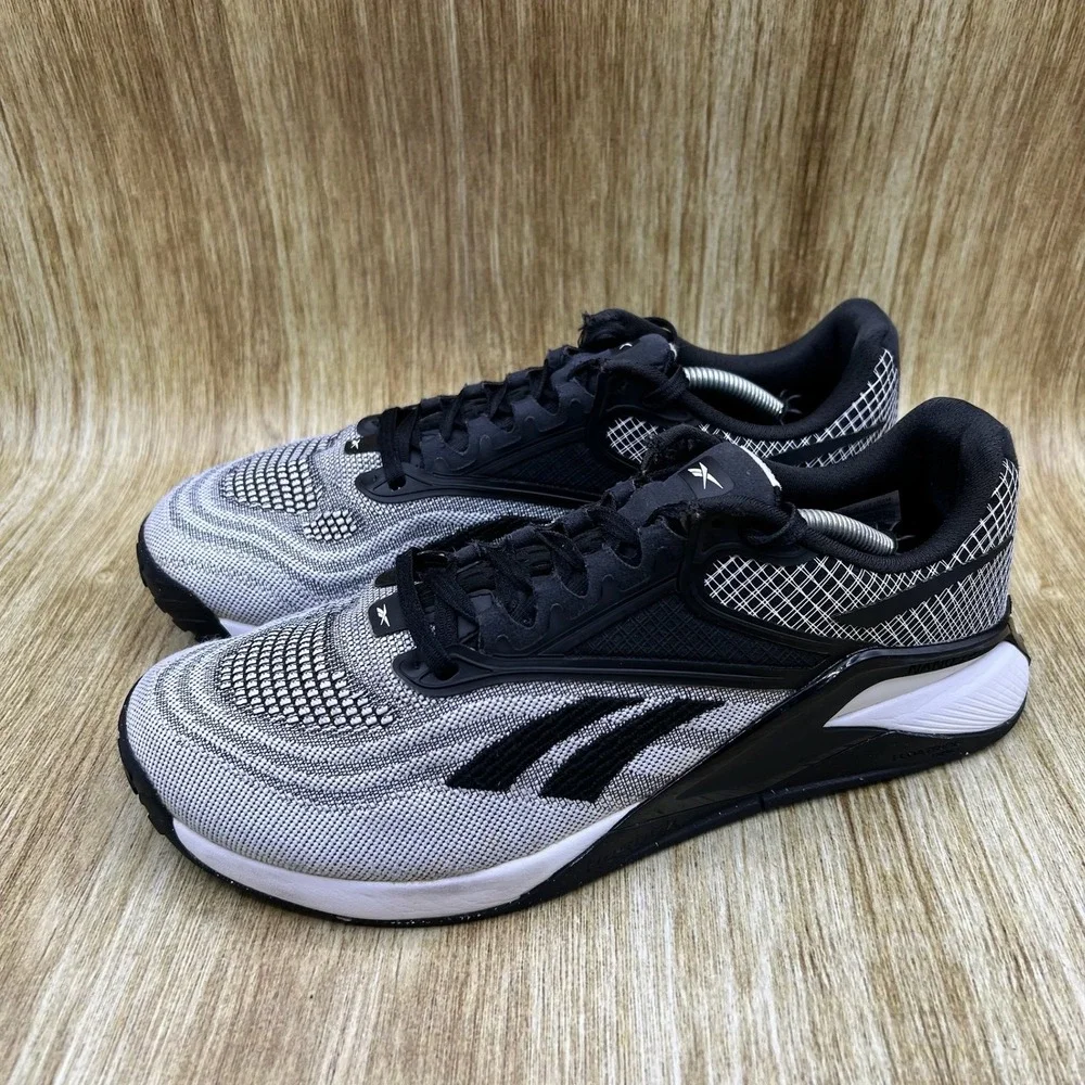 Reebok Nano X2 Women's Size 9 Training Shoes Gray Black White Sneakers GW5150